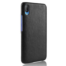 Load image into Gallery viewer, Vivo V11 Pro Luxury Leather Finish Anti Knock Hard PC Back Case Cover with Back Screen Guard