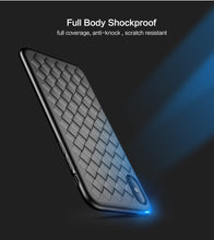 Load image into Gallery viewer, Apple iPhone X Premium Weaving Grid Breathable Soft Silicone Back Case