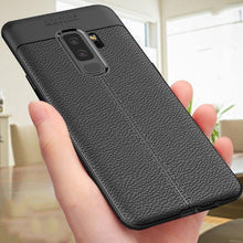 Load image into Gallery viewer, Samsung Galaxy S9 Plus Luxury Anti-Shock Full Protective Grain Leather Design TPU Back Case