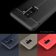 Load image into Gallery viewer, Samsung Galaxy S9 Plus Luxury Anti-Shock Full Protective Grain Leather Design TPU Back Case