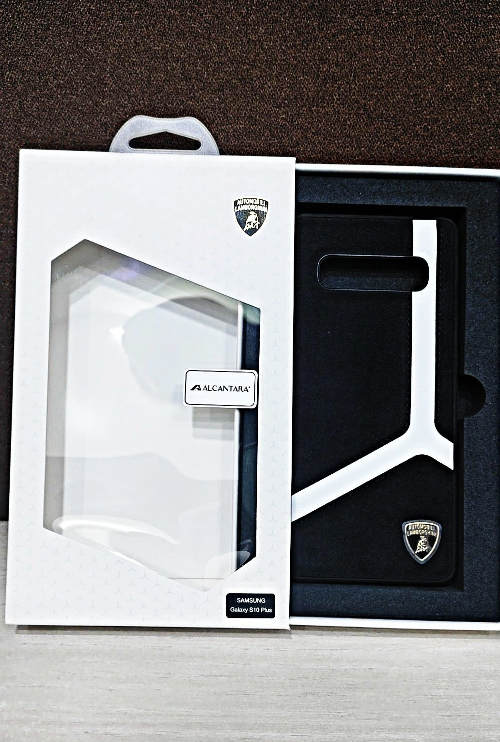 Lamborghini ® For Samsung S10 Plus Alcantara Aventador D11 Limited