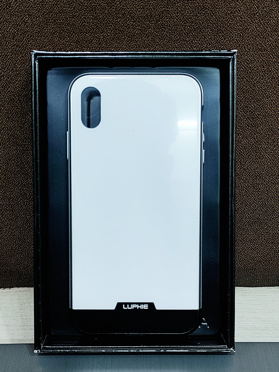 Apple iPhone XS MAX Magnetic Adsorption Aluminum Metal Frame Tempered Glass Back Case