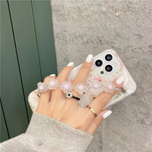 Load image into Gallery viewer, Premium Beautifull life Glitter Real Dried Flower withh Bracelet Clear Case Cover For iPhone 13 Series