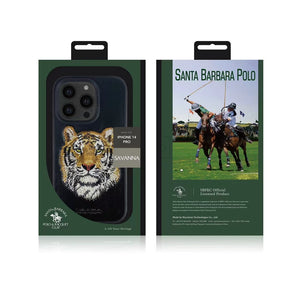 Santa Barbara Polo & Racquet Club ® Luxury Savana Series Leather Case for iPhone 14 Series (iPhone 14 / 14 Plus / 14 Pro / 14 Pro Max)