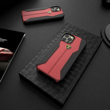Load image into Gallery viewer, Luxury Genuine Leather Hand Crafted Official Lamborghini Huracan D1 Series Cover for Apple iPhone 13 Series