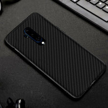 Load image into Gallery viewer, Premium Carbon Bumper Case | Hybrid PC+TPU |  Sleek Design - For OnePlus 7T Pro - Black