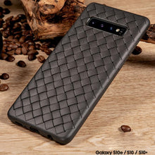 Load image into Gallery viewer, SAMSUNG GALAXY S10 PREMIUM WEAVING GRID BREATHABLE SOFT SILICONE BACK CASE