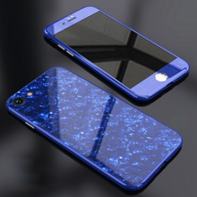 Load image into Gallery viewer, Luxury Explosion Proof Marble Pattern Tempered Glass Hard Back Case for Apple iPhone 6 / 6S-Blue