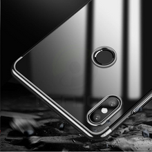 Load image into Gallery viewer, XIAOMI REDMI NOTE 6 PRO PREMIUM LASER PLATING SERIES SOFT TPU CLEAR TRANSPARENT BACK CASE COVER