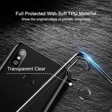 Load image into Gallery viewer, XIAOMI REDMI NOTE 6 PRO PREMIUM LASER PLATING SERIES SOFT TPU CLEAR TRANSPARENT BACK CASE COVER