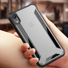 Load image into Gallery viewer, Apple iPhone XR (6.1&quot;) Premium Hybrid Protection Heavy Duty Soft TPU+ Hard PC Clear Case