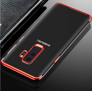 SAMSUNG GALAXY S9 PLUS LUXURY LASER PLATING UTRA THIN TRANSPARENT SOFT BACK CASE COVER