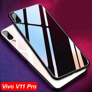 Vivo V11 Pro Explosion Proof 9H Hard Tempered Glass Back Case - White