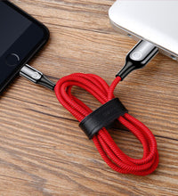 Load image into Gallery viewer, Baseus LED Lighting Auto Disconnect 2.4A Fast Charging Lightning Cable Cable Data Cord for iPhone XS Max XR X 8 7 6 6S Plus SE