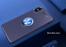 Load image into Gallery viewer, Apple iPhone XS Max Premium Finger Ring Magnetic Bracket Holder Soft Virgin Silicone Infused Back Case