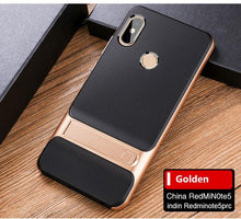 Load image into Gallery viewer, Redmi Note 5 Pro Luxury Hybrid PC Kickstand Bumper Frame with Soft Silicone Back Case