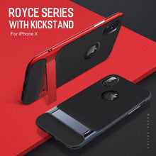 Load image into Gallery viewer, Apple iPhone X Premium Anti Knock 3D Kickstand TPU+PC Holder Stand Back Case Cover