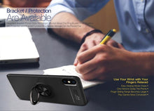Load image into Gallery viewer, Apple iPhone XS Max Premium Finger Ring Magnetic Bracket Holder Soft Virgin Silicone Infused Back Case