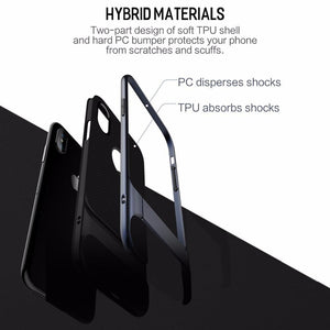 Apple iPhone X Premium Anti Knock 3D Kickstand TPU+PC Holder Stand Back Case Cover