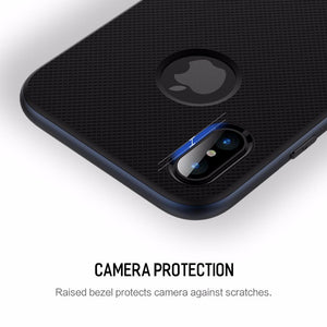 Apple iPhone X Premium Anti Knock 3D Kickstand TPU+PC Holder Stand Back Case Cover