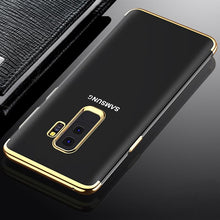 Load image into Gallery viewer, SAMSUNG GALAXY S9 PLUS LUXURY LASER PLATING UTRA THIN TRANSPARENT SOFT BACK CASE COVER