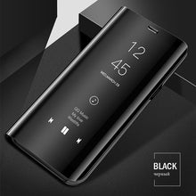 Load image into Gallery viewer, Vivo V11 Pro Premium Clear View Mirror Plating Smart Flip Cover Stand Case