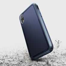 Load image into Gallery viewer, X-Doria Defense Lux Military Grade Tested Aluminum Metal Protective Leather Case For iPhone XR