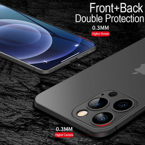 iPhone 14 Series Ultra-Thin Matte Paper Back Case Cover