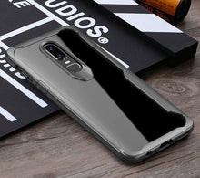 Load image into Gallery viewer, Oneplus 6 PREMIUM ANTI SHOCK EAGLE SERIES NAKED HARD CASE WITH SOFT BUMPER EDGES - BLACK